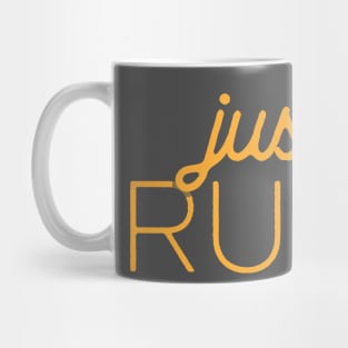 Just Run Runners Graphic Mug